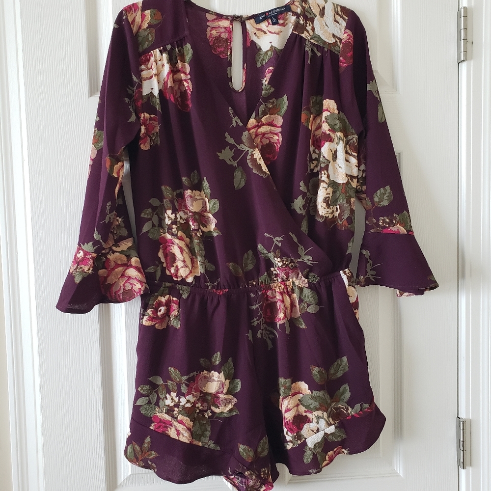 Floral summer romper